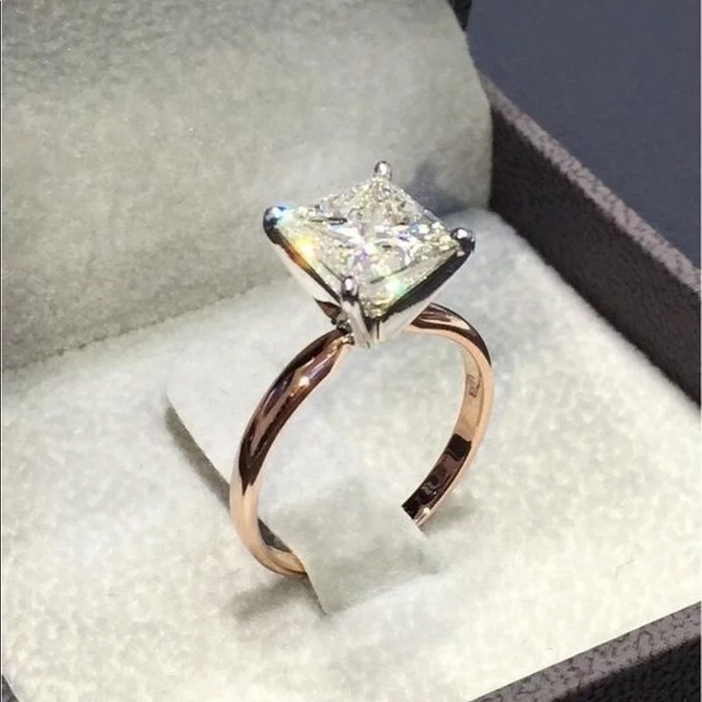 New Women’s Rose Gold Diamond Bridal Ring